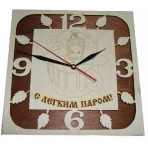 Часы резные С ЛЕГКИМ ПАРОМ (ЧР-Л)