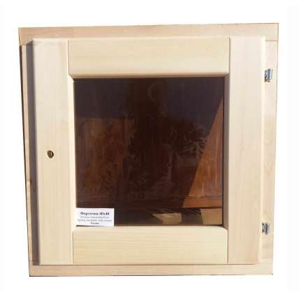 Окно для бани DoorWood 60х60 термозакалённое стекло 8 мм серия ART - ПечиМАКС